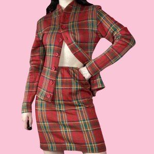 RARE Vintage Norma Kamali two-piece skirt set